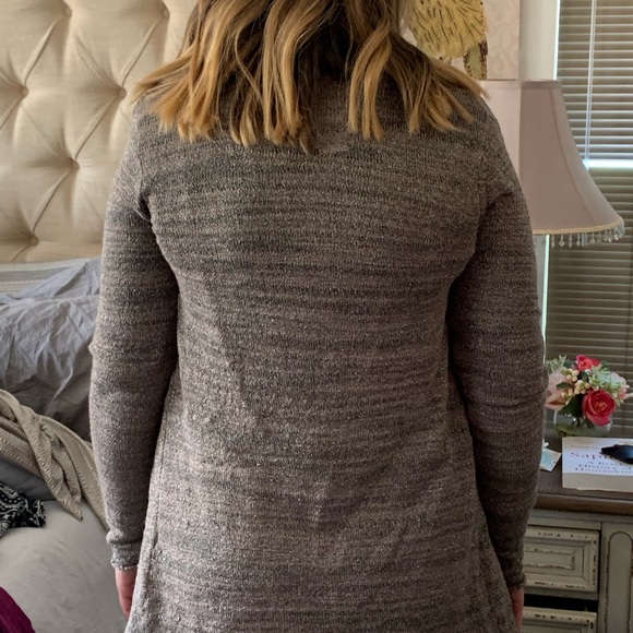 Express taupe open cardigan - Picture 2 of 3